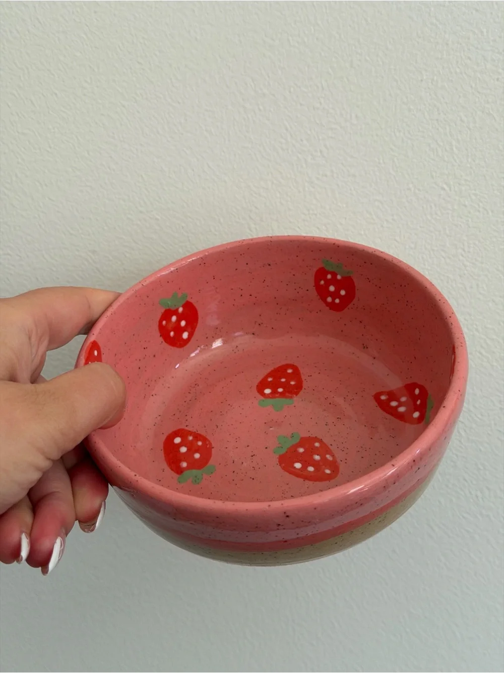 Muddy Mood Handmade Strawberry Ceramic Bowl